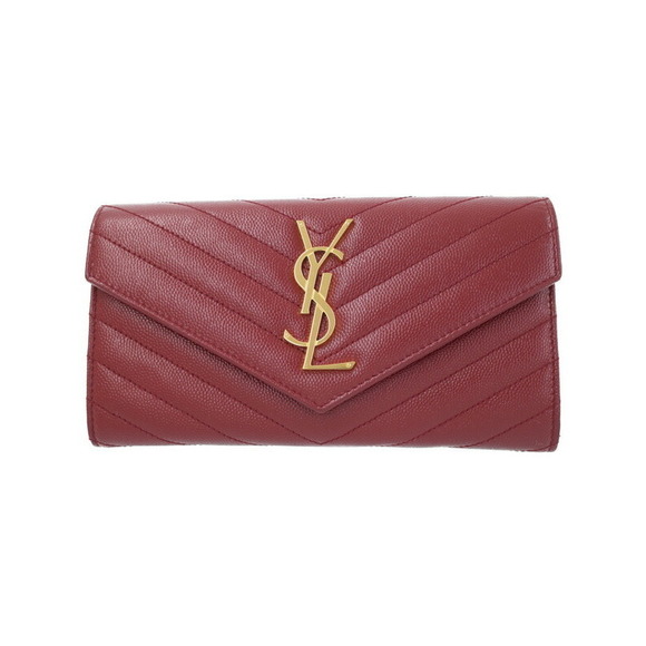 Saint Laurent Bifold PARIS Long Flap Monogram Wallet - Picture 1 of 5